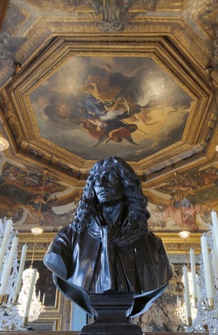 chambre des Muses,buste,Molière,plafond
